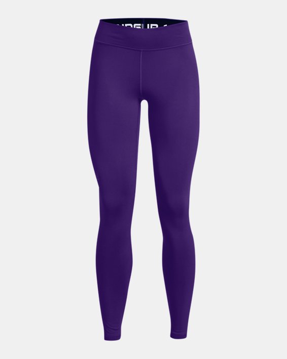Women's ColdGear® Authentics Leggings, Purple, pdpMainDesktop image number 4